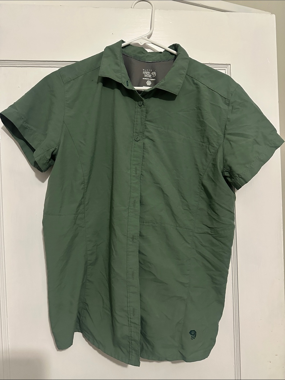 Mountain Hardwear Men's Short-Sleeve Button-Down Shirt - Olive Green